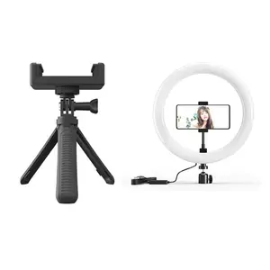 Centecha — anneau lumineux led avec trépied, lumière annulaire de remplissage avec support, pour Selfie/autoportrait, diffusion en direct, 10 pouces, 3200-6000K, vente en gros