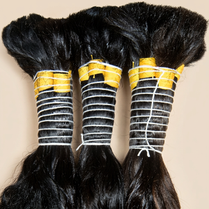 Guarantee Bulk Raw Hair. Discount Price High Quality Virgin Indian Hair. Natural Color Texture. 100g Packaged. Virgin Remy Hair - Product Image 1