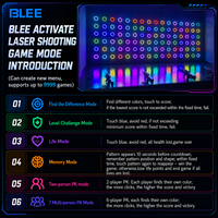 Juego de Disparos Láser LED BLEE, Equipo de Batalla Interactivo en Equipo, Laser Tag Interactivo Multijugador para Parques Infantiles Interiores y FEC