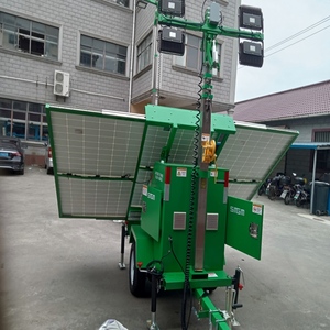 Tour d'éclairage d'urgence mobile de type remorque, lampe solaire pour les mines en extérieur - Product Image 5