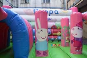 Castello Gonfiabile Commerciale Popolare a Forma di Maialino Rosa per Bambini, Castello Rimbalzante <span class=keywords><strong>con</strong></span> Personaggi dei Cartoni Animati e Percorso a <span class=keywords><strong>Ostacoli</strong></span> in Vendita - Product Image 6