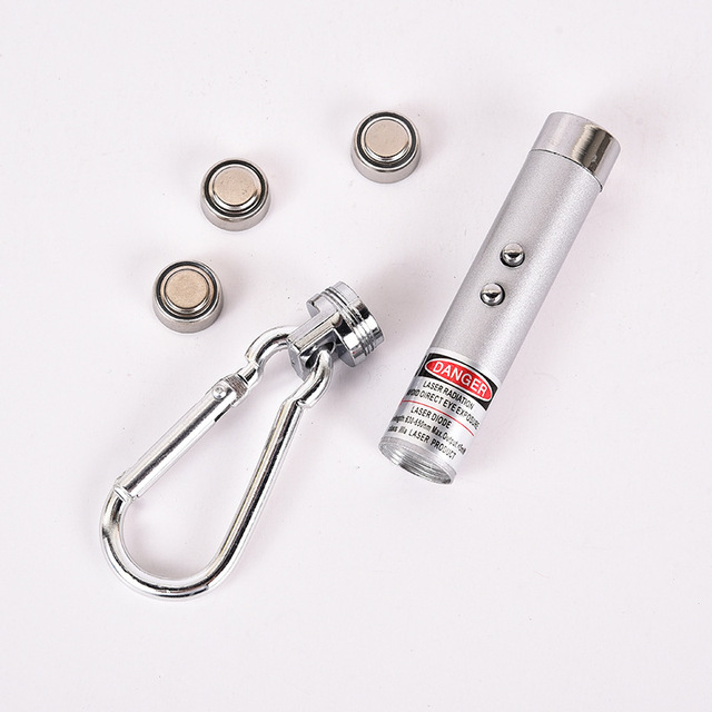 Mini Multifunctional Strong Light Illumination Laser Flashlight LED Keychain