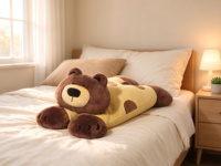 Jouets en peluche personnalisés - Peluche super douce avec rembourrage en coton PP, cadeau de Noël personnalisé, taille et couleur personnalisables, fonction des oreilles mobiles