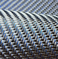 Tissus en fibre de carbone tissés en sergé pailleté, tissu en fil d'or et d'argent pour yacht à moteur, équipement sportif, couverture, sac