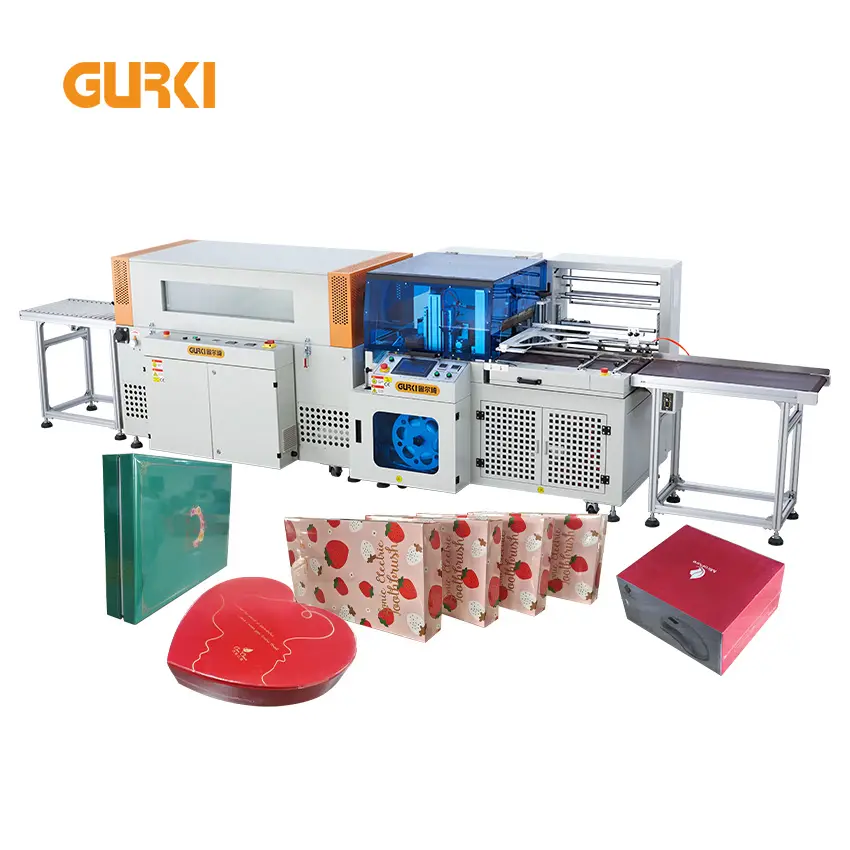 GURKI Plastic Sealer Sealing Sleeve Cut Box Heat Shrink Machine