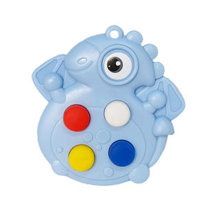 Adorable dinosaurio QS Squishy PU juguetes de plástico antiestrés para niños descompresión transfronteriza burbuja música colgante prensa pellizco - Product Image 2