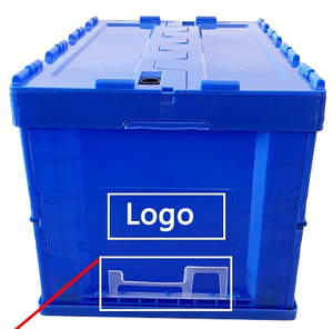 Boîtes de rangement pliables en <span class=keywords><strong>plastique</strong></span> pour la vente en gros, gain de place, <span class=keywords><strong>avec</strong></span> <span class=keywords><strong>couvercle</strong></span>, rapport d'emboîtement 4:1, anti-poussière et résistantes à l'eau - Product Image 5