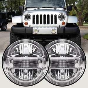 Projecteur de phare à LED <span class=keywords><strong>blanc</strong></span> DOT 7 pouces Halo High/Low Beam Pama Lens Phare pour <span class=keywords><strong>Jeep</strong></span> <span class=keywords><strong>Wrangler</strong></span> JK <span class=keywords><strong>2</strong></span>/4 Doors 6000K Color 12V - Product Image 1