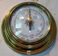 Baromètre en laiton de haute qualité Gelsonlab HSGC-046, baromètre anéroïde, baromètre marin Dia 98mm