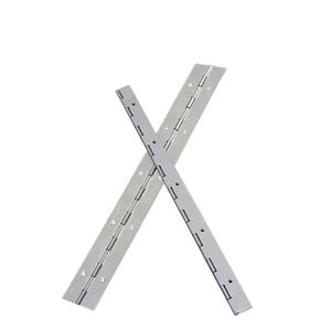 Bisagras de Piano Continuas de Acero Inoxidable de Alta Resistencia Industrial, Bisagras Invisibles para Puertas con Cierre Automático, Acabado Cepillado, 4 Tornillos - Product Image 1