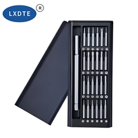 Set Obeng Magnetik Baja Karbon Tinggi Presisi 25-in-1 dengan Kotak Mini untuk Perbaikan Kamera, Laptop, dan Ponsel