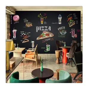 Pencetakan dekorasi restoran iklan produk makanan dinding wallpaper