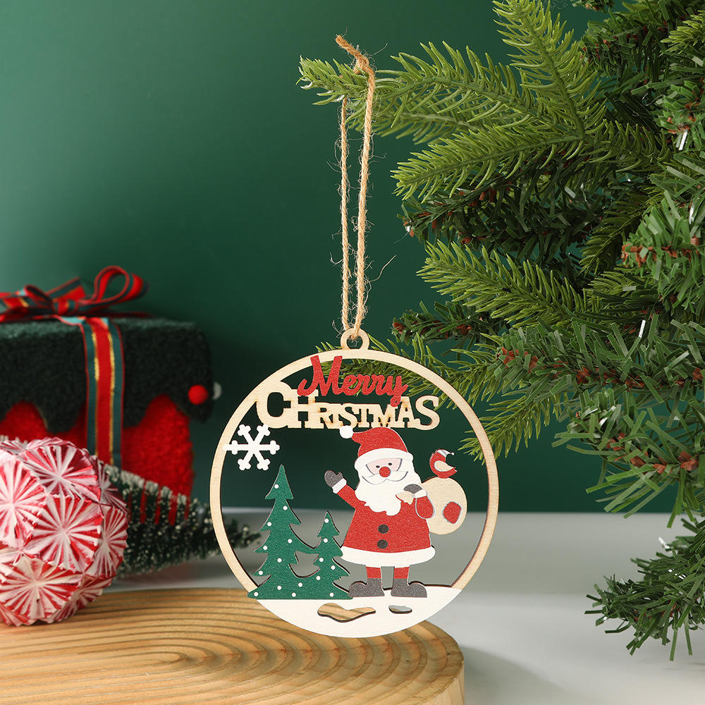 Christmas round pendant 2(20*10CM)