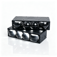 Support universel CQL 200W, phares auxiliaires de voiture à 4 lentilles Bi-LED blanc pur, feux de croisement et de route, étanches 12V 24V