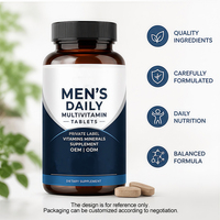 Comprimés multivitaminés pour hommes avec zinc, sélénium et vitamines du groupe B – 1 comprimé par jour pour le soutien de la santé