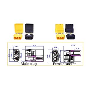 XT30U-F/UL 30UD/PW/UPB/30PW-M36высокопроизводительный позолоченный аккумулятор, модель штепсельной вилки самолета, оптовая цена - Product Image 4