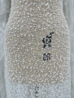 Perle Africaine Perlée Paillettes Broderie Écologique Tulle Français Dentelle Tissu 5 Yards
