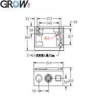 Module de lecteur de code-barres GROW GM69-S DC3.3V haute densité, lisible en 1D et 2D, interface USB UART, PDF417, code-barres, code QR