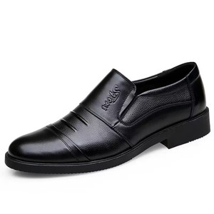 Chaussures Richelieu en cuir pour hommes à bout pointu, à enfiler, pour l'automne, le bureau et la carrière, avec doublure isolante en peluche et semelle extérieure en caoutchouc - Product Image 3