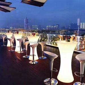 Rotational <strong>Moulding</strong> bar Cocktail Chair <strong>Table</strong> LDPE <strong>Plastic</strong> LED Lighting Outdoor Furniture - Product Image 4