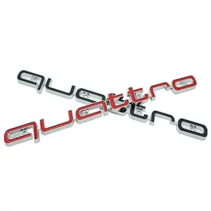ตราสัญลักษณ์ <span class=keywords><strong>Quattro</strong></span> 3D กระจังหน้ารถยนต์สำหรับรถ Audi A3 A4 A5 A6 A6L A7 A8 Q3 Q5 Q7 S3 S4 S5 RS3 RS4อุปกรณ์เสริมตรา RS6 - Product Image 6