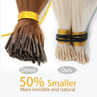 Extensions de cheveux russe 100% naturels remy — ali queen, U/I/V, plates/pointe d'éventail, kératine, double drawn, vente en gros, élimination de cuticules