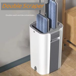 Khuyến mãi lớn Bộ lau nhà xoay 360 độ đa năng, lau bụi bằng sợi microfiber, kèm xô - Product Image 5