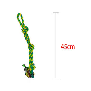 Yeni pamuk halat 3 düğüm ile çift iplikçik yıkılmaz köpek oyuncaklar büyük köpekler için agresif Chewers römorkör savaş köpek oyuncağı oyuncaklar - Product Image 6