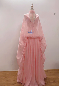 Vestido Maxi de Terciopelo y Seda para Mujer, Estilo Elegante para Fiesta o Noche, con Mangas Regulares y Cintura Imperio, de Hanoi - Product Image 2