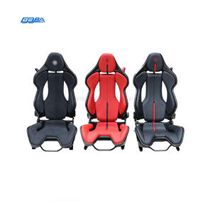 Asiento de coche premium personalizable de fibra de carbono roja seca y cuero Nappa Alcantara para Ferrari SF90-458-488-812-F8 296GTB - Product Image 2