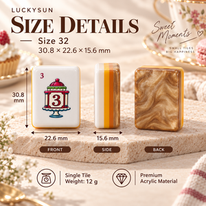 Nouvel Arrivage – Ensemble de Mahjong Américain 160 Pièces Doré Artistique Raffiné Ludique avec Tuiles en Acrylique 4 Couches pour Réunions de Club - Product Image 2