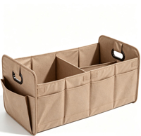 Boîte de rangement pliable pour coffre de voiture en tissu Oxford, conteneur de cargaison durable, étanche, 8 à 11 compartiments