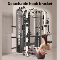 TEZEWA Smith Machine Multi-Station Trainer Pec Dec Cable Crossover Home Squat Bench Press Rack Unité Multifonctionnelle Tout-en-un
