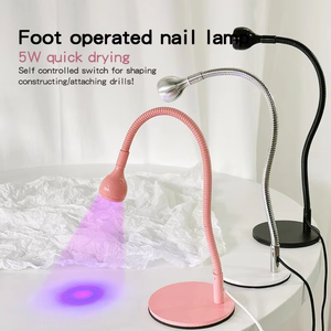 10W Nail Art Pedal <b>Switch</b> UV Phototherapy Baking <b>Light</b> High Brightness Spot Adhesive Nail Flap <b>Light</b> Fast Drying No Blackhand - Product Image 1