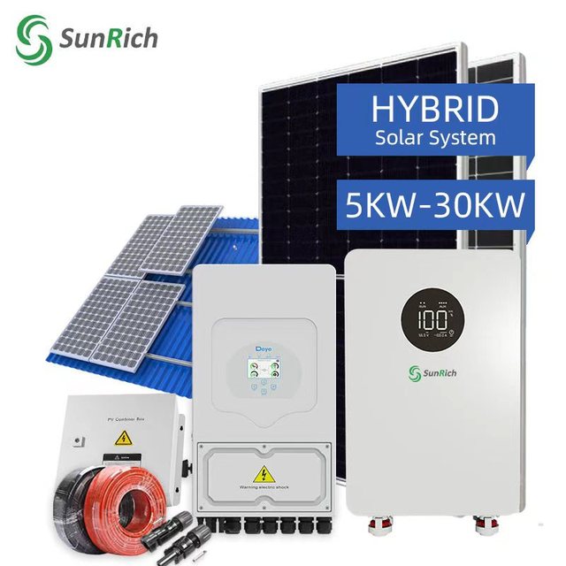 10Kw Hybrid Solar Panels Energy System 5Kw 15Kw 50Kw 20Kw 100Kw Complete Kit Solar Power System With Storage Set for Home