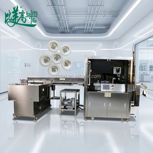 Codeur laser UV automatique pour bouchons de biberons, imprimante de codes QR à données variables avec système de rejet par inspection visuelle pour bouchons de lait - Product Image 3