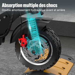 Scooter Eléctrico Koolux de 48 V y 800 W, 10 Pulgadas, Entrega Rápida, Gran Autonomía, Precio al por Mayor, Dos Ruedas, Neumáticos Sólidos, para Adultos, Hb24pro 10 Pulgadas - Product Image 4