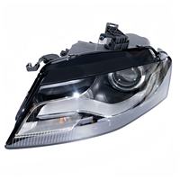 Phares LED pour Audi A4 B8 2009-2012, lentille de projecteur, feux de jour, clignotants, boîtier noir, transparent, paire, 12V DC, OE 8K0941029AQ, neuf