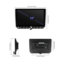 Autoradio Android Podofo 10 pouces 4+64G avec Carplay/Android Auto sans fil, GPS, WiFi et clavier piano – Vente en gros
