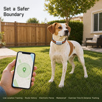 Traceur GPS pour animaux de compagnie G18 : Suivi de localisation en temps réel, surveillance d'activité à distance, journal d'activité de 90 jours, géorepérage