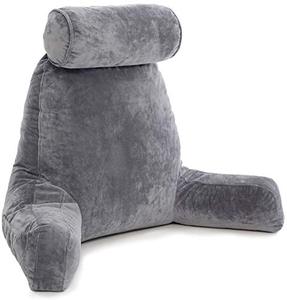 Repos lit lecture et TV oreiller avec accoudoirs grand <span class=keywords><strong>coussin</strong></span> en mousse à mémoire de forme déchiqueté pour les femmes enceintes coccyx lombaire bas du dos - Product Image 3