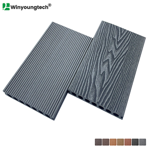 Giá thấp nhất nhà sản xuất cung cấp WPC Composite <span class=keywords><strong>decking</strong></span> Board hiện đại Truyền Thống boong 148*23 mét cho ngoài trời - Product Image 2