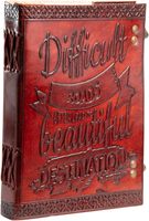 Livre de sorts Prop Cadeau Halloween Décoration Journal en cuir Livre d'écriture Ombre Cadeau de Noël Grimoire