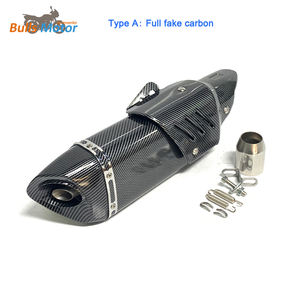 Bulls Motor Universal 51mm motocicleta escape silenciador Akrapov Moto escape silenciador 125CC 250CC 400CC 600CC - Product Image 5