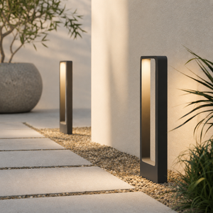 Moderna Luce da Giardino/Prato a LED Impermeabile IP65 in Alluminio 3000K Bianco Caldo con Alimentazione CA e Certificazione CE - Product Image 1