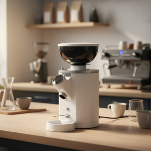 Moulin à café électrique <span class=keywords><strong>en</strong></span> acier inoxydable de 60 mm avec écran tactile, moulin à grains de café - Product Image 1