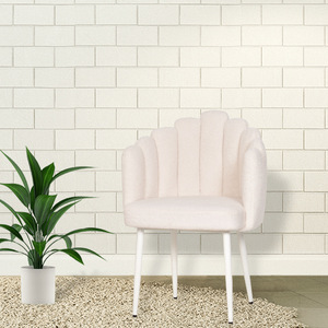 Silla de Estilo Francés para el Hogar, Tapicería Suave, Respaldo Cómodo, Silla Moderna Minimalista para Sala de Estar o Comedor - Product Image 1