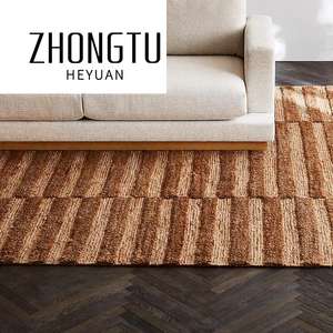 أثاث ريفي حديث شقة داخلية أريكة غرفة المعيشة نسيج خشبي مجموعة 3 مقاعد أريكة ذراع كرسي زاوية مقطعية - Product Image 6