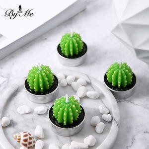 Hermosas Velas Artesanales Creativas, con Forma de Suculenta y Cactus, Velas Ecológicas sin Humo - Product Image 2