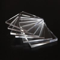 Plaque en acrylique transparente haute transparence PMMA, panneau en plastique robuste découpé CNC, clair comme du cristal
